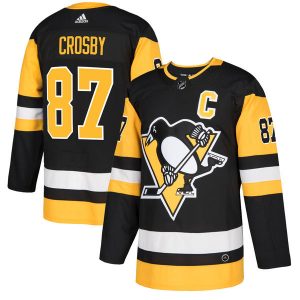 Miehille NHL Pittsburgh Penguins Pelipaita Sidney Crosby 87 Authentic Musta  Koti